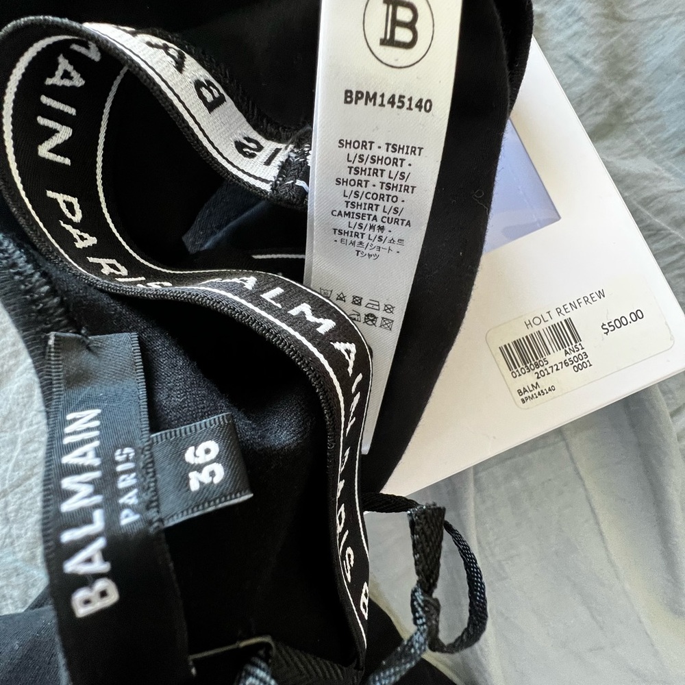 Authentic Balmain crop top in size small - Picture 10 of 11